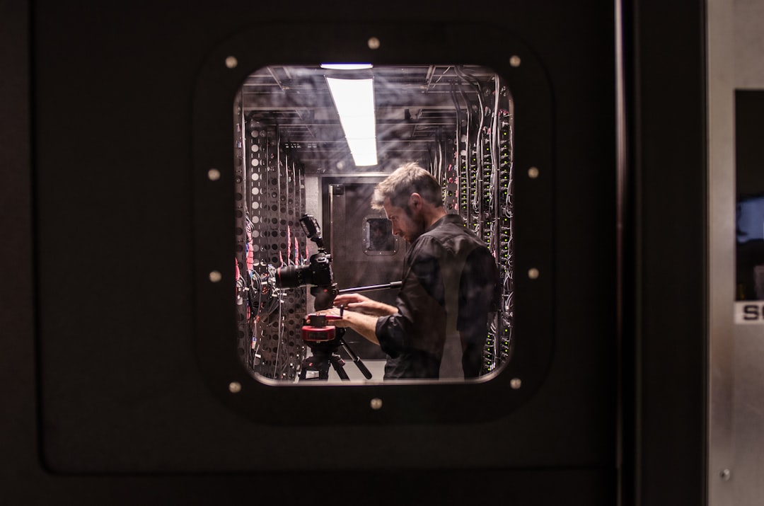 Technicians conducting a load bank test on a data center generator