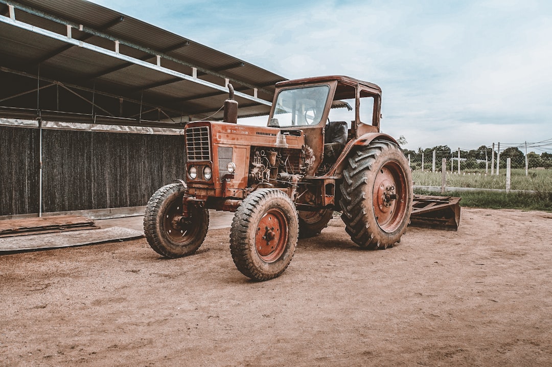 A PTO generator attached to a farm tractor