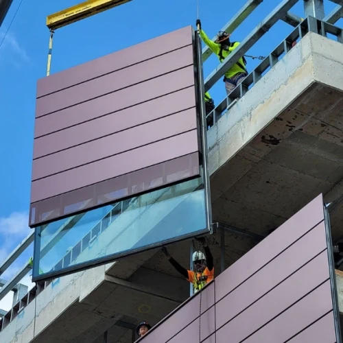 Unitized Curtain Wall System Prefabricated Facade System China Manufacturer