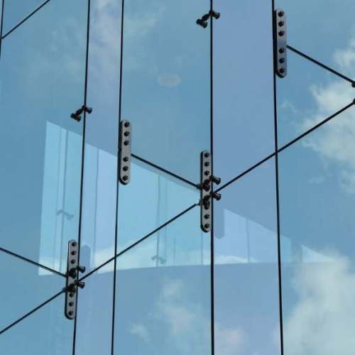 Glass fin curtain wall system Structural Glass Support System China Manufacturer