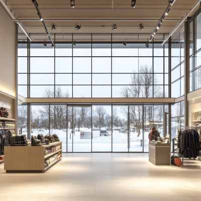 Storefront System Commercial Entrance Solution China Manufacturer