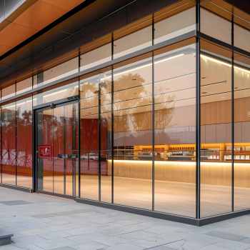 Storefront System Commercial Entrance  Aluminum storefront system Solution China Manufacturer