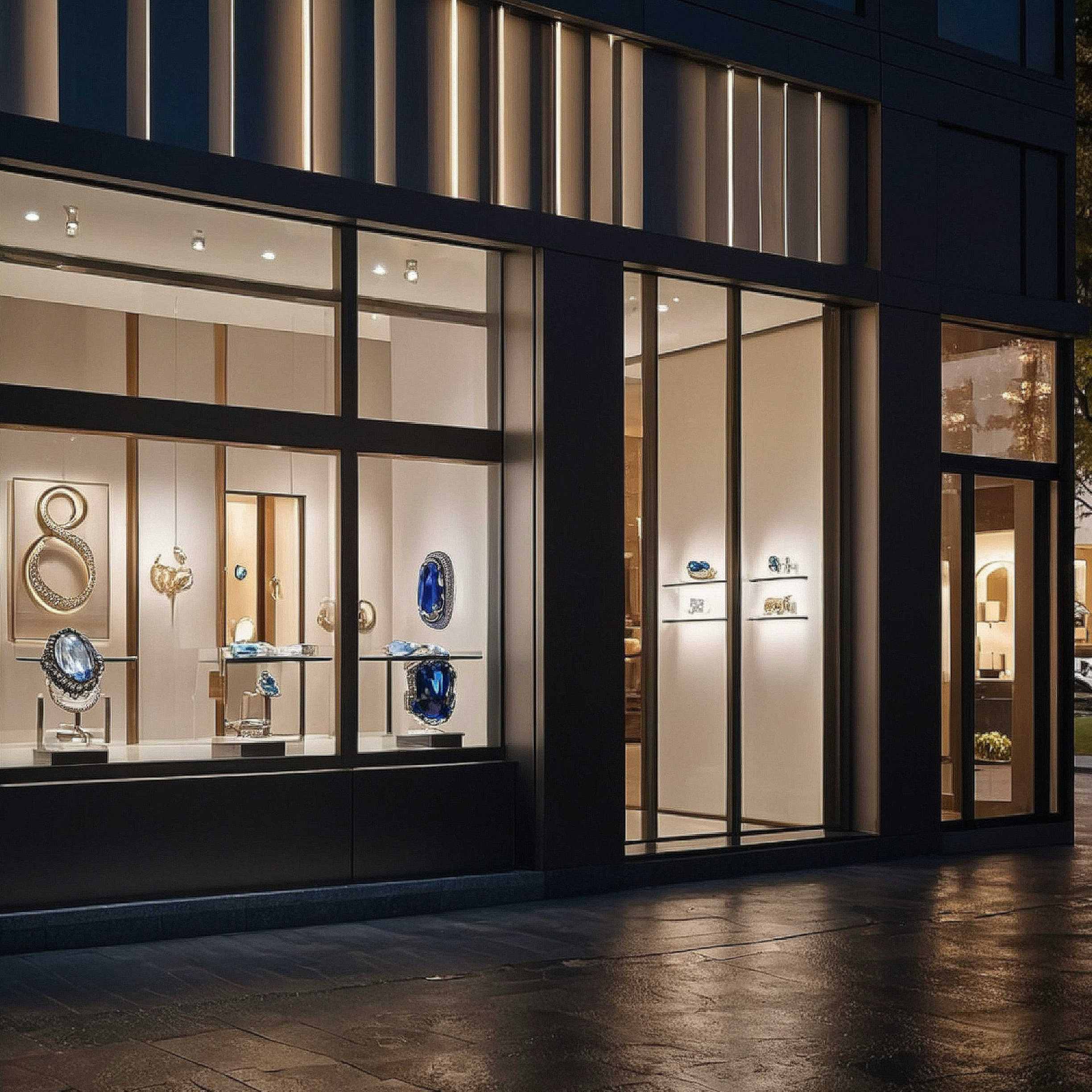 Aluminum glass curtain wall facade