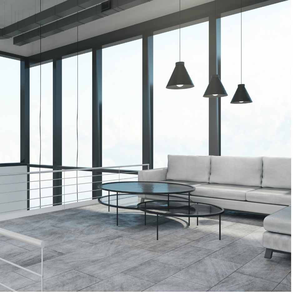 Commercial Building with Glass Curtain Walls