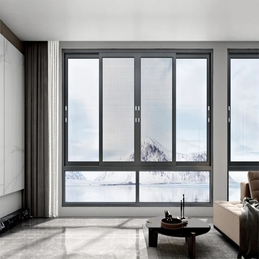 Aluminum glass curtain wall facade