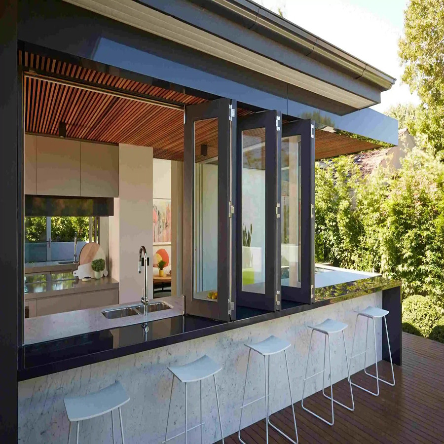 Aluminum glass curtain wall facade