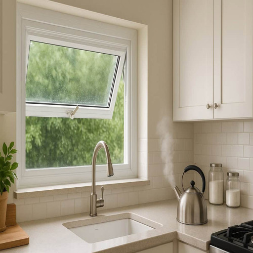 Aluminum Awning Window Top Hung Window Manufacturer Fowall