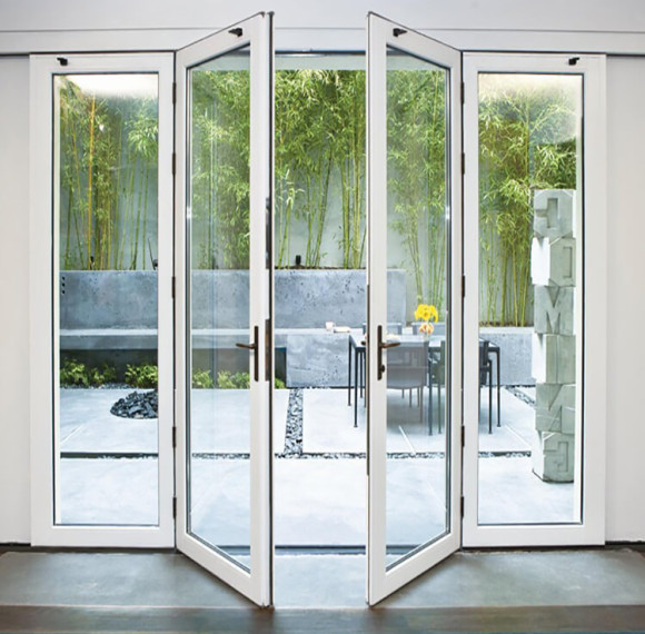 Aluminum Swing Door Hinged Door Modern Entrance Door Manufacturer Fowall