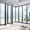 Aluminum Bi-Fold Door Modern Folding Glass Door Manufacturer solution