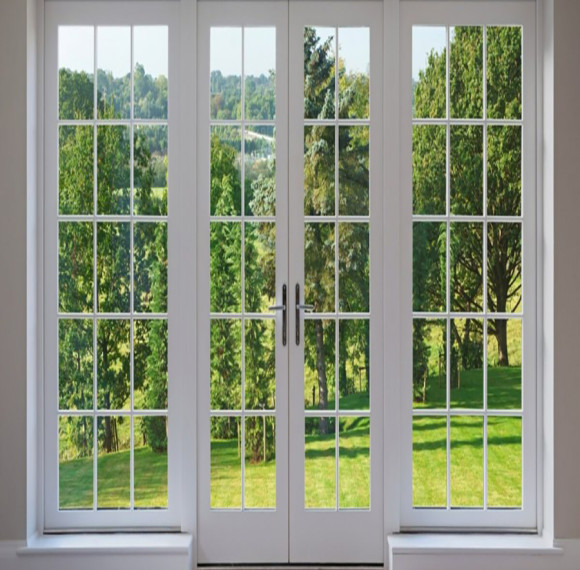 Aluminum French Door Classic Double Opening Door with Project Solutions