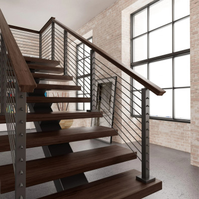 Aluminum Glass Handrail Balcony Railing System Manufacturer Fowall
