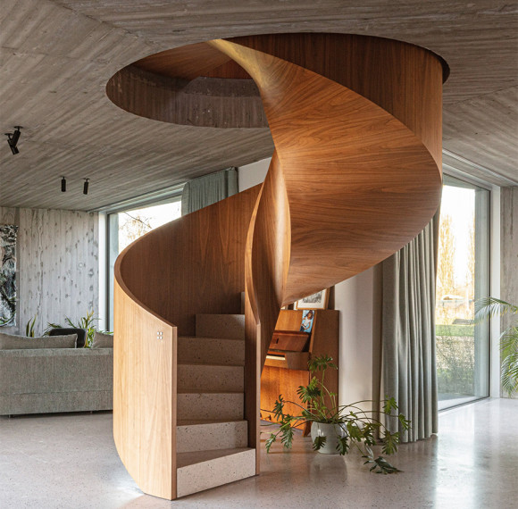 Modern Architectural Staircase Custom Steel & Glass Stair System Manufacturer Fowall