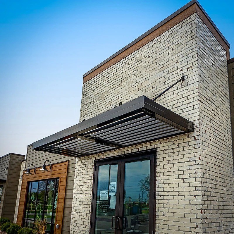 Aluminum glass curtain wall facade