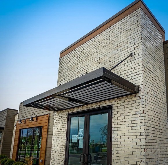 Aluminum Metal Canopy Modern Entrance & Facade Canopy Solution