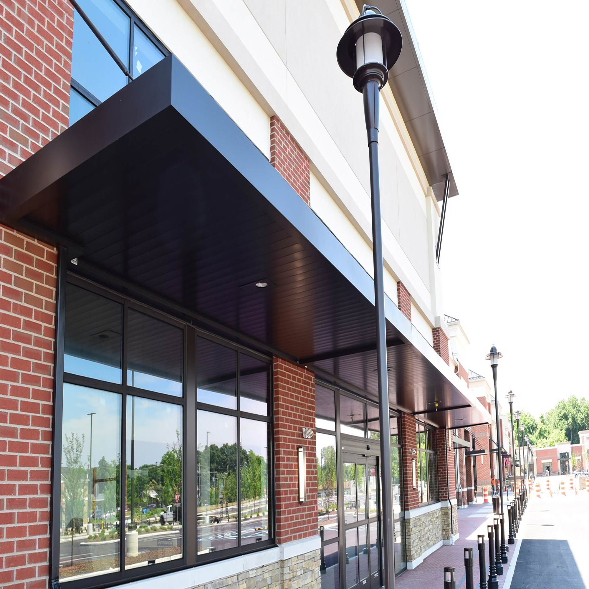 Commercial Building with Glass Curtain Walls