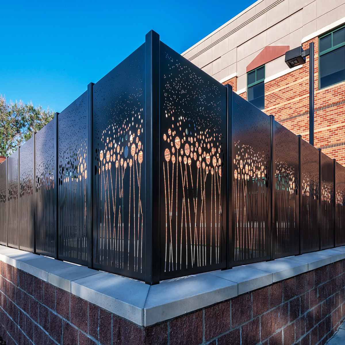 Aluminum glass curtain wall facade