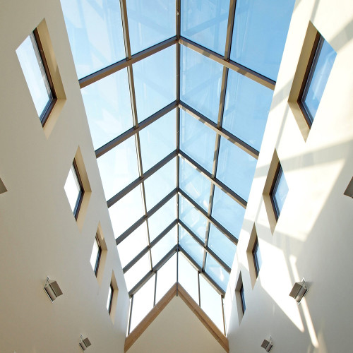 Aluminum Skylight Roof Window Glass Roof System Manufacturer Fowall