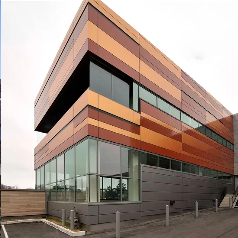 Commercial Building with Glass Curtain Walls