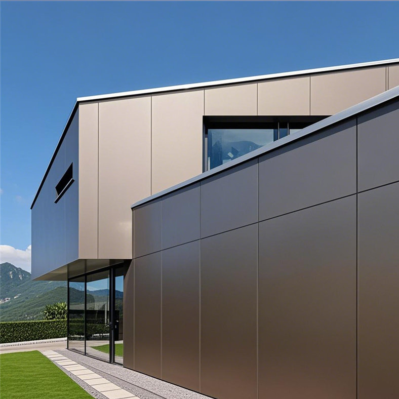 Aluminum glass curtain wall facade