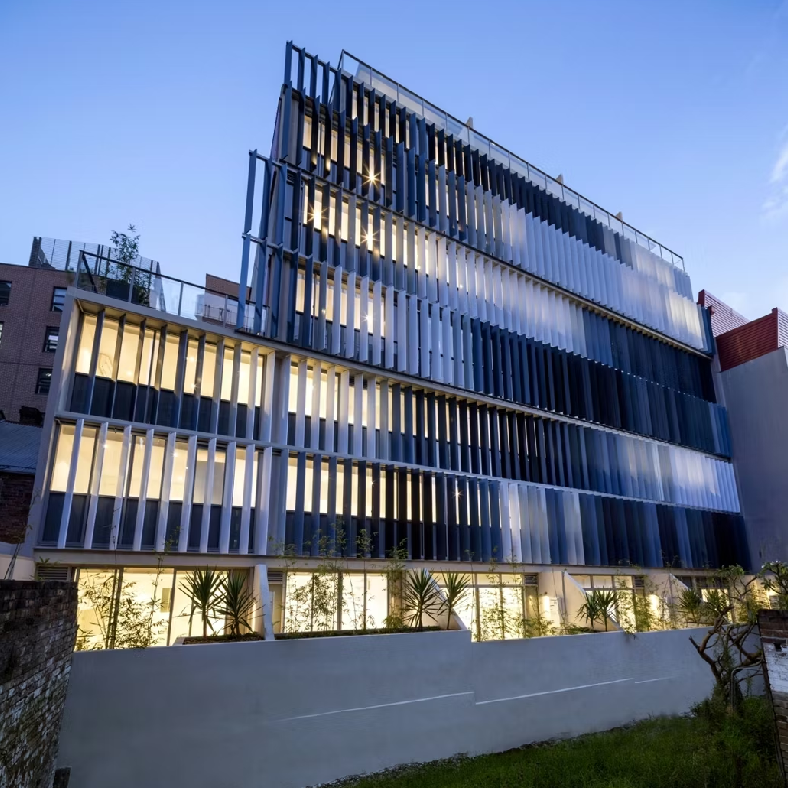 Aluminum glass curtain wall facade