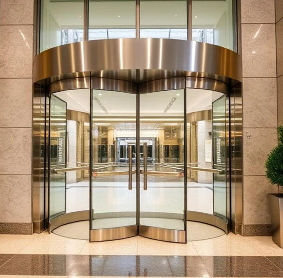 Automatic Revolving Door Commercial Entrance System Manufacturer