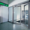 Self-Closing Aluminum Swing Door Automatic Return Hinged Door Manufacturer Fowall