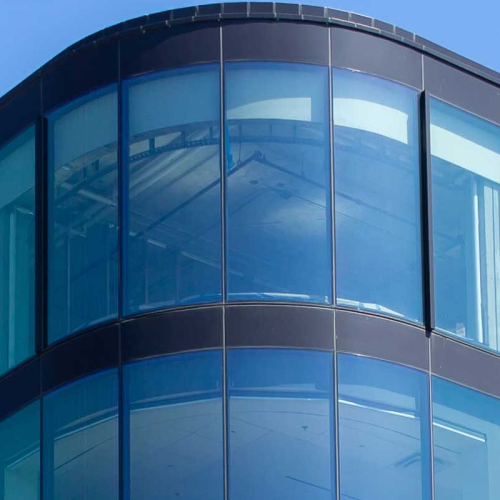 Visible curtain wall Aluminum Glass Facade system  Manufacturer Fowall