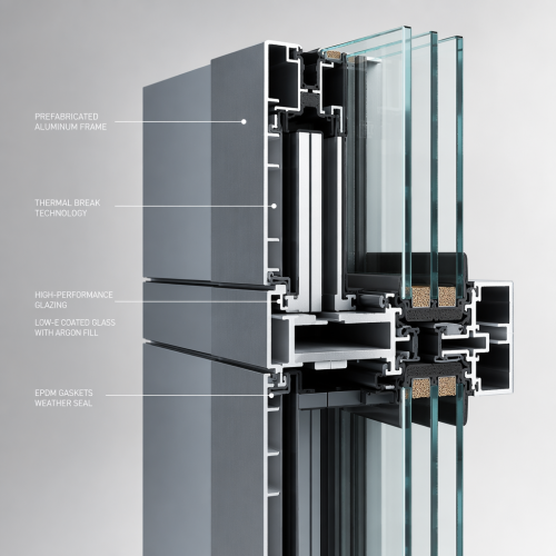 Aluminum Casement Window System for Residential Commercial and Architectural Projects