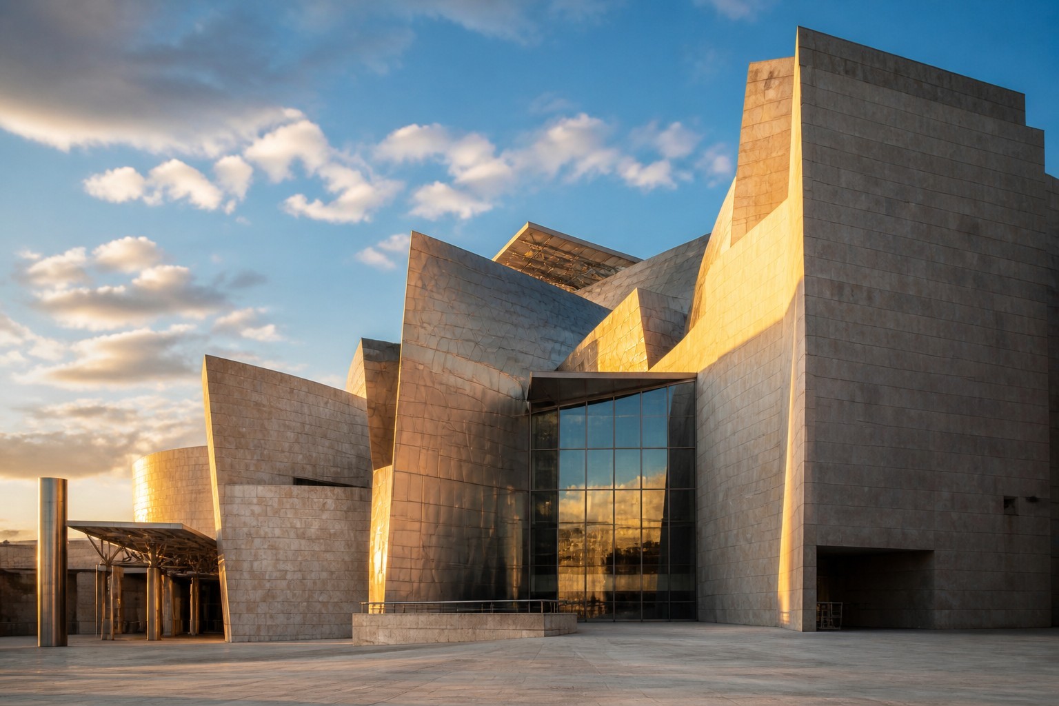 Cultural and public building facade