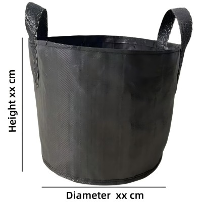 Customize Size Heavy Duty UV Resistant Rectangle and Round Shape PP Woven Grow Bags |  Planter Bag for Nursery Use