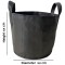 Customize Size Heavy Duty UV Resistant Rectangle and Round Shape PP Woven Grow Bags | Planter Bag for Nursery Use