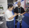 South African Customer Shows Strong Interest in Our Bags on the Fourth Day of the Canton Fair