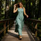 Sage Green Linen Maxi Dress | Sleeveless Waist Tie Summer Dress | KOSSR