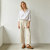 Beige Linen Wide Leg Pants – Relaxed Fit High Waist Summer Trousers for Effortless Style