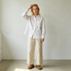 Beige Linen Wide Leg Pants – Relaxed Fit High Waist Summer Trousers for Effortless Style