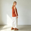 White Linen Wide Leg Pants – Lightweight High Waist Summer Trousers for Effortless Style