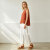White Linen Wide Leg Pants – Lightweight High Waist Summer Trousers for Effortless Style