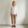 Khaki Linen Pants – High Waist Breathable Summer Trousers for Effortless Everyday Style