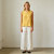 White Linen Wide Leg Pants – Elastic Waist Lightweight Summer Trousers for Effortless Comfort