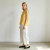 White Linen Wide Leg Pants – Elastic Waist Lightweight Summer Trousers for Effortless Comfort
