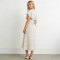 KOSSR Floral Linen Midi Dress – Lightweight French Cottagecore Summer Dress