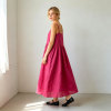 Linen Slip Midi Dress Women | Spaghetti Strap Summer Dress | KOSSR