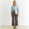Linen Straight Leg Pants Women | Elastic Waist Linen Trousers | KOSSR