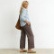 Linen Straight Leg Pants Women | Elastic Waist Linen Trousers | KOSSR