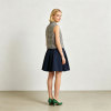 Linen Mini Skirt for Women | A-Line Pleated Summer Skirt | KOSSR
