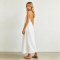 Linen Slip Midi Dress Women | Spaghetti Strap Summer Dress | KOSSR