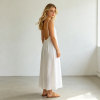 Linen Slip Midi Dress Women | Spaghetti Strap Summer Dress | KOSSR