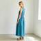 Linen A-Line Maxi Dress | Sleeveless Linen Summer Dress | KOSSR