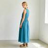 Linen A-Line Maxi Dress | Sleeveless Linen Summer Dress | KOSSR