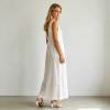 Sleeveless Linen A-Line Maxi Dress | Elegant Linen Summer Dress | KOSSR